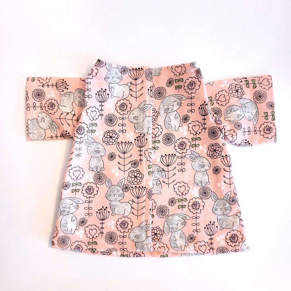 Cute Bunnies Outfit for 11" Grogu Baby Yoda Mattel Grogu plush Dolls Pink Spring - Picture 3 of 8